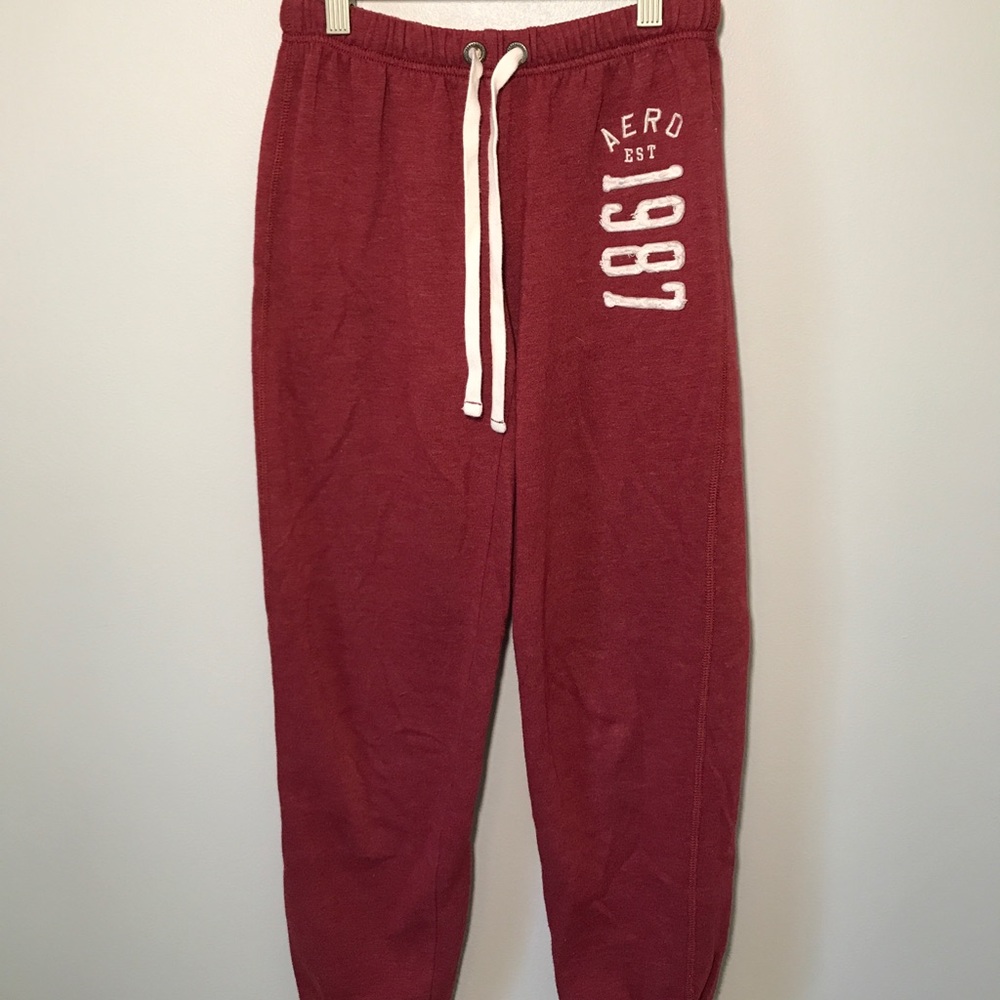 Aeropostale red joggers